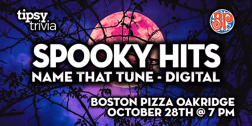 Calgary: BP's Oakridge - Halloween Hits Name That Tune - Oct 28, 7pm