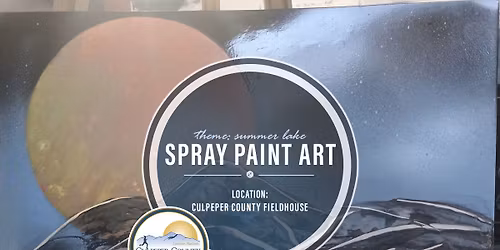 Spray Paint Art:  View from a Summer Lake 