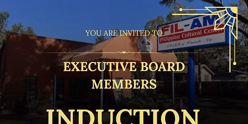 Induction of the new Fil-Am Executive Board.