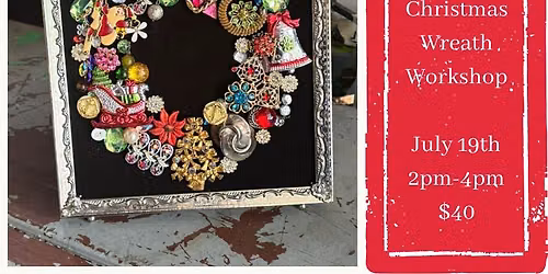 Junk Jewelry Christmas Wreath Workshop at SVC
