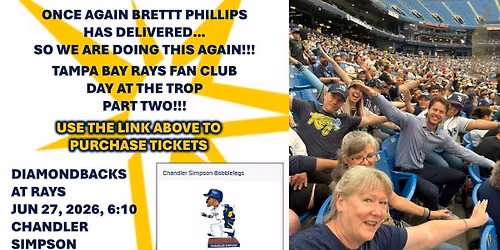 Tampa Bay Rays Fan Club @ The Trop (part two)