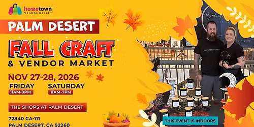 Palm Desert Fall Craft and Vendor Market