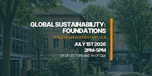 Global Sustainability: Foundations