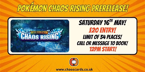 Pok\u00e9mon Chaos Rising Prerelease!