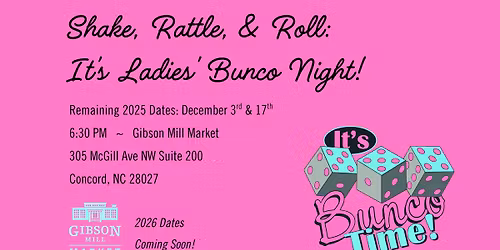Ladies' Night: Bunco! (Corrected Dates)