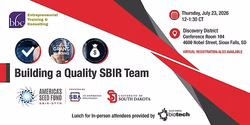 Building a Quality SBIR Team
