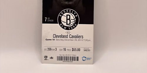 Brooklyn Nets at Cleveland Cavaliers Tickets