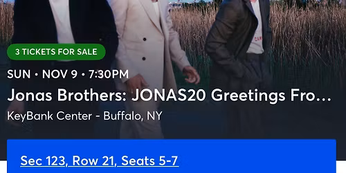 Jonas Brothers: JONAS20 Greetings From Your Hometown Tour