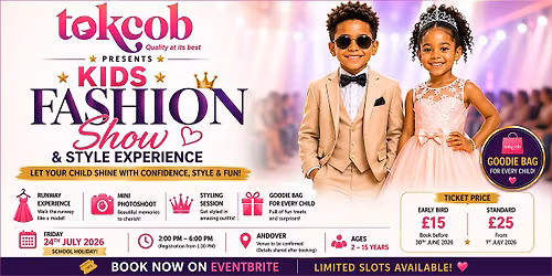Kids Fashion Show & Style Experience With Photoshoot