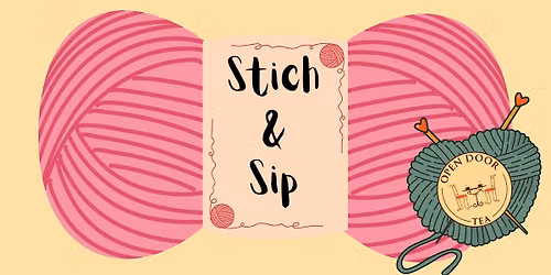 Stich & Sip at Open Door Tea