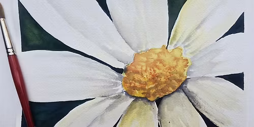 Watercolor Daisy