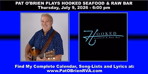 Pat O'Brien Returns to Hooked Seafood and Raw Bar