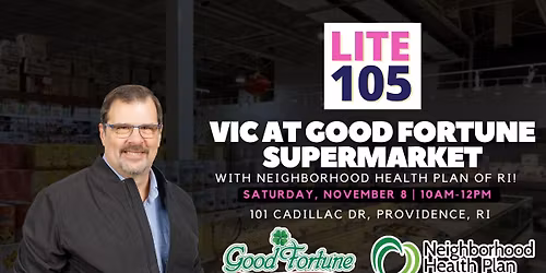 Vic Edwards at Good Fortune Supermarket with NHPRI