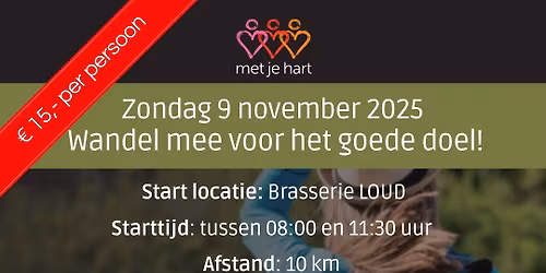 Winterwandeling - Wandel mee voor het goede doel!
