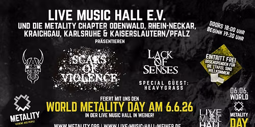 WORLD METALITY DAY \/ Live Music Hall \/ WEIHER