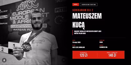 Seminarium BJJ No Gi z Mateuszem Kuc\u0105