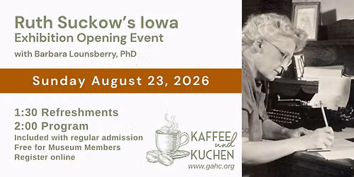Kaffee und Kuchen: Ruth Suckow's Iowa