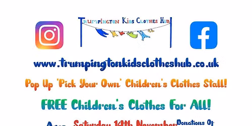 \ud83e\udde4 November's FREE Children's Clothing Event \ud83e\udde4