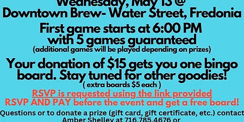 Bingo for Wyatt's Warriors- A Fundraiser for Cystic Fibrosis