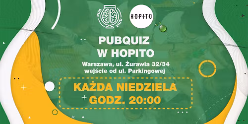 PubQuiz w Hopito - NIEDZIELA!