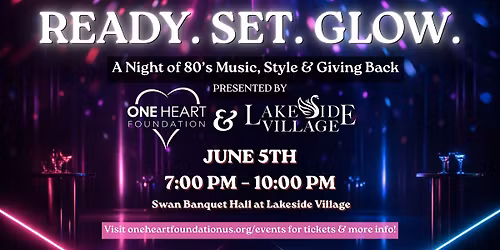 Ready. Set. Glow: 80\u2019s Dance Party for a Cause