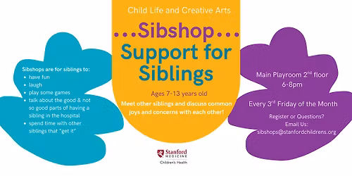 Child Life & Creative Arts Sibshop - August