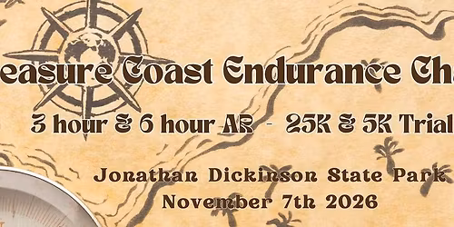 Treasure Coast Endurance Challenge 3 & 6 hour Adventure Race, 5K & 25K trail run