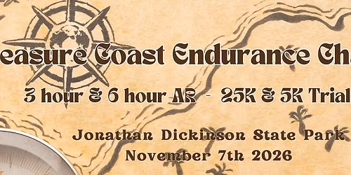 Treasure Coast Endurance Challenge 3 & 6 hour Adventure Race, 5K & 25K trail run