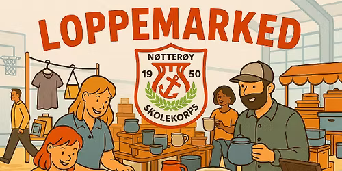 N\u00f8tter\u00f8y Skolekorps sitt v\u00e5rloppemarked 2026 H\u00e5rkollhallen