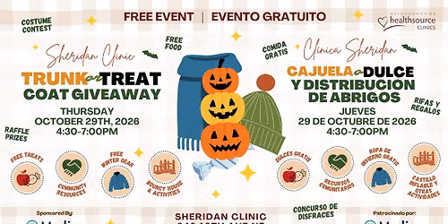 Sheridan Clinic Trunk or Treat Coat Giveaway