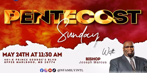 Pentecost Sunday 2026!