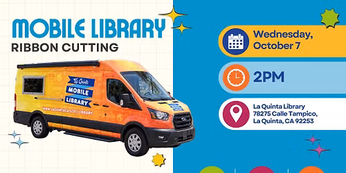 Mobile Library van Ribbon cutting