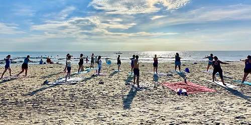 Community Yoga on the Beach Saturdays at North Beach