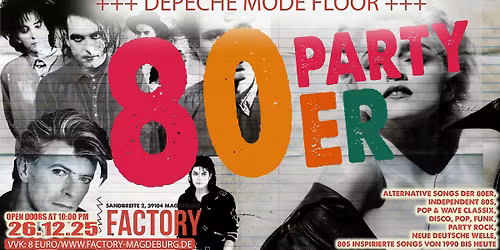 \ud83c\udfb6 Forever young \ud83c\udfb6 Die 80`s Party + Depeche Mode Floor \ud83c\udfb6 Save The Date