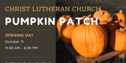 Pumpkin Patch Opening Day!