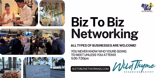 Biz To Biz Networking at Wild Thyme Atlantic Hotel