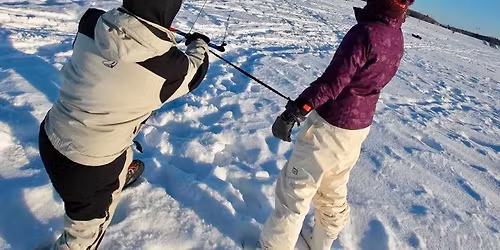 Journ\u00e9e Snowkite, ski cerf-volant!