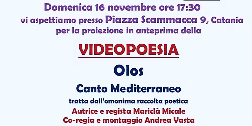Olos: Canto Mediterraneo - Videopoesia