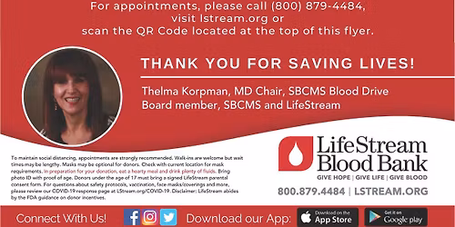 Blood Drive in partnership with LifeStream