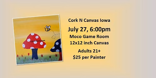 Moco Game Room-12x12 Mushroom-Cork N Canvas Iowa