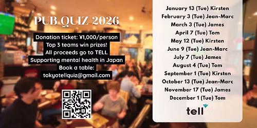 TELL Pub Quiz for Mental Health