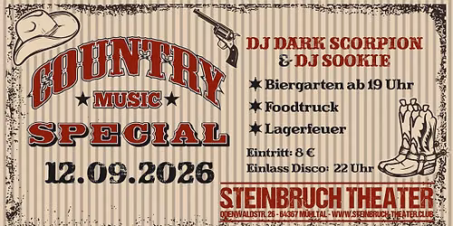 Country Music Special mit DJ Dark Scorpion & DJ Sookie