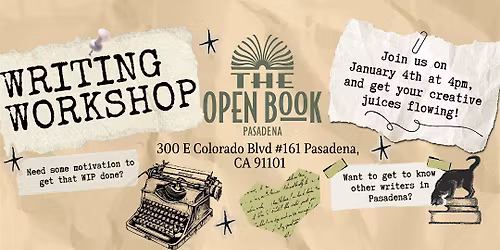 Writing Workshop at The Open Book Pasadena