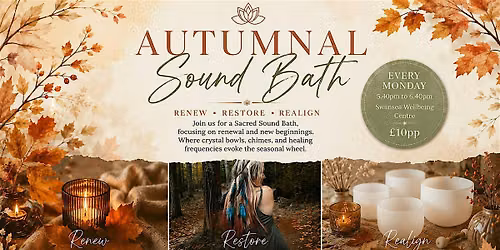 Autumnal Sound Bath at Swansea Wellbeing Centre