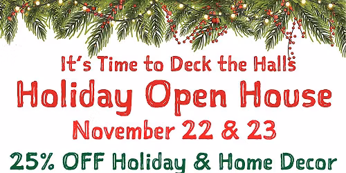 Holiday Open House at The Great Big Greenhouse