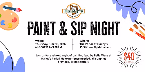 Paint & Sip Night @ The Parlor