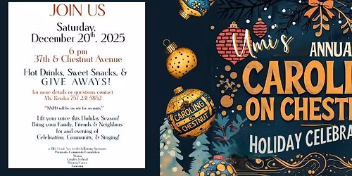 Umi's Annual Caroling on Chestnut Holiday Celebration