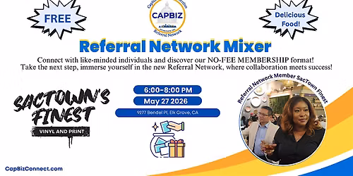 May Capitol Business Connection Referral Network Mixer!