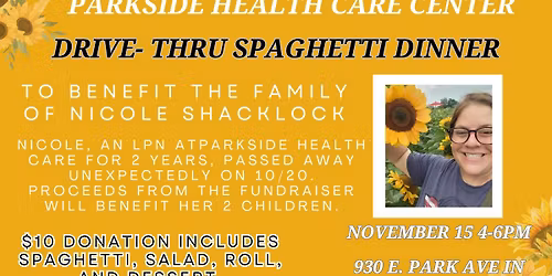 Drive Thru Spaghetti Dinner Fundraiser