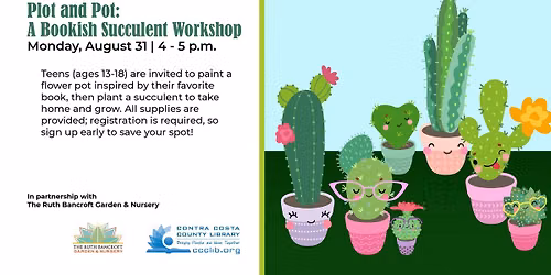 Plot and Pot: A Bookish Succulent Workshop
